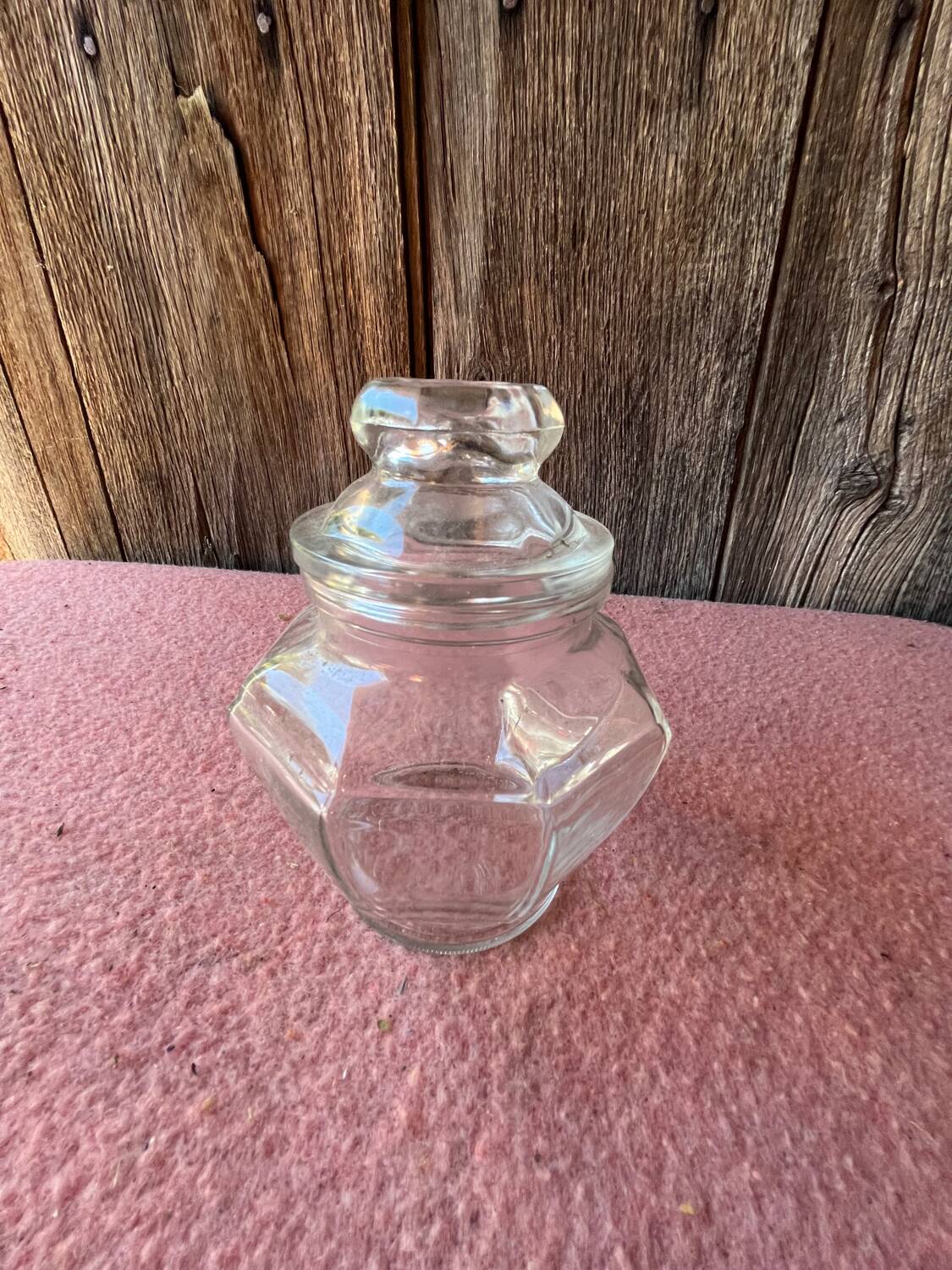 Antique glass jar
