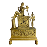Period clock restoration in gilded bronze