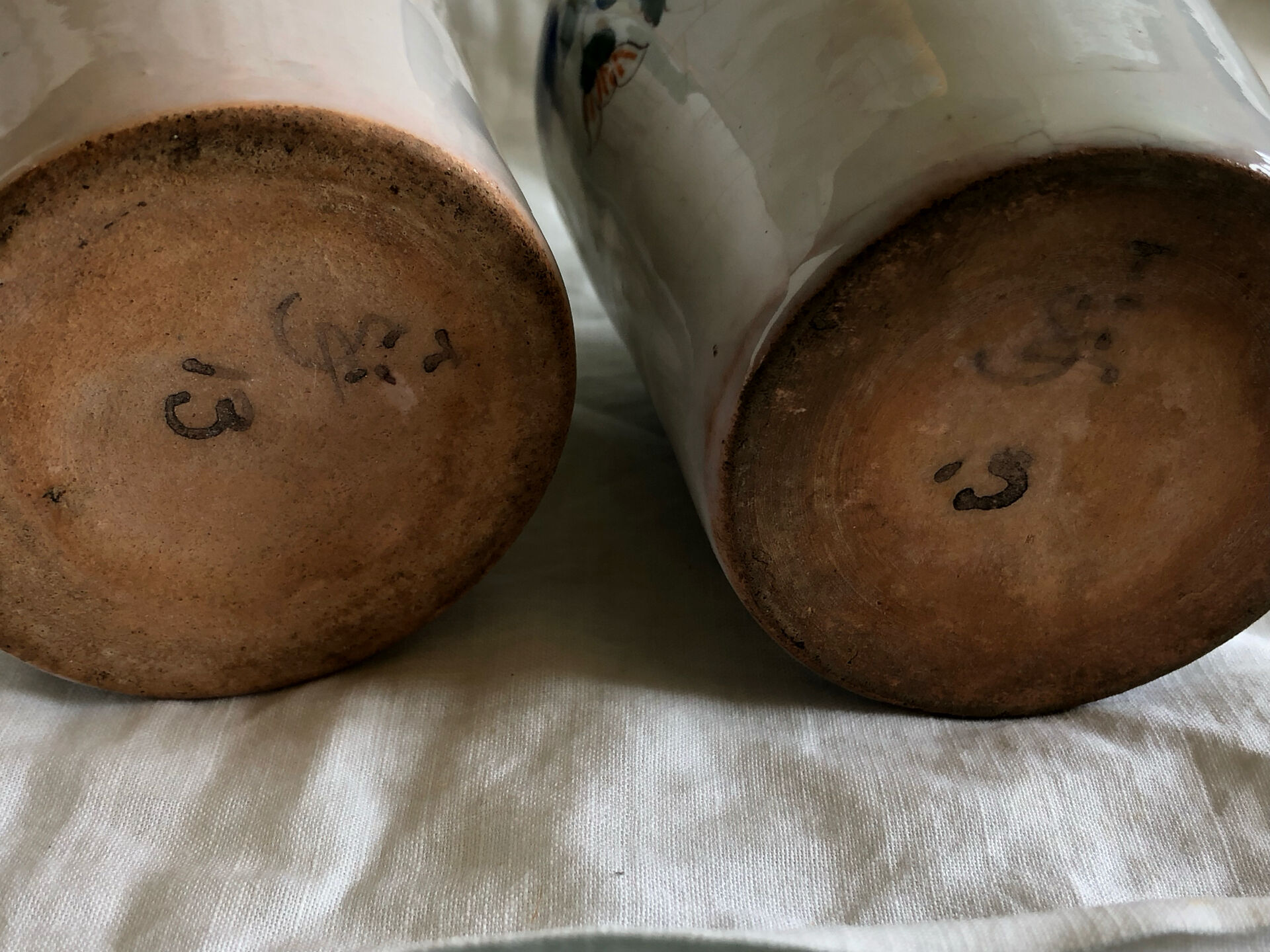 Hand-painted vases