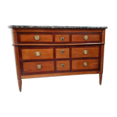 Commode époque fin XVI XVIII Saintongeaise plateau En Marbre"
