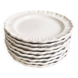 8 assiettes provençales en terre émaillée