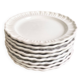 8 Provençal enamelled earthenware plates