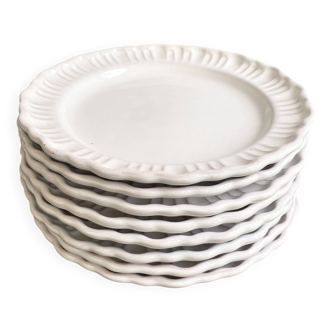 8 assiettes provençales en terre émaillée