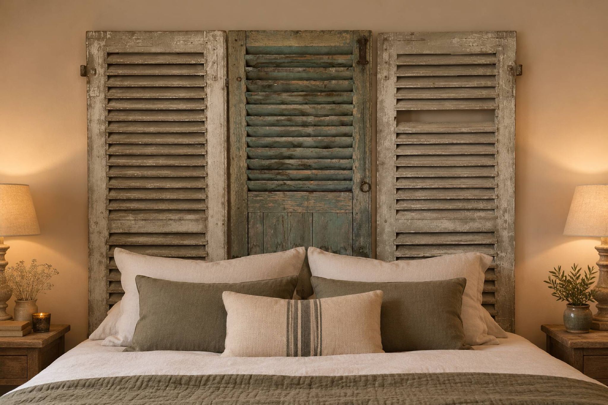 Old shutter blinds