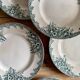Set of 6 flat plates in iron earth (LOT 5)