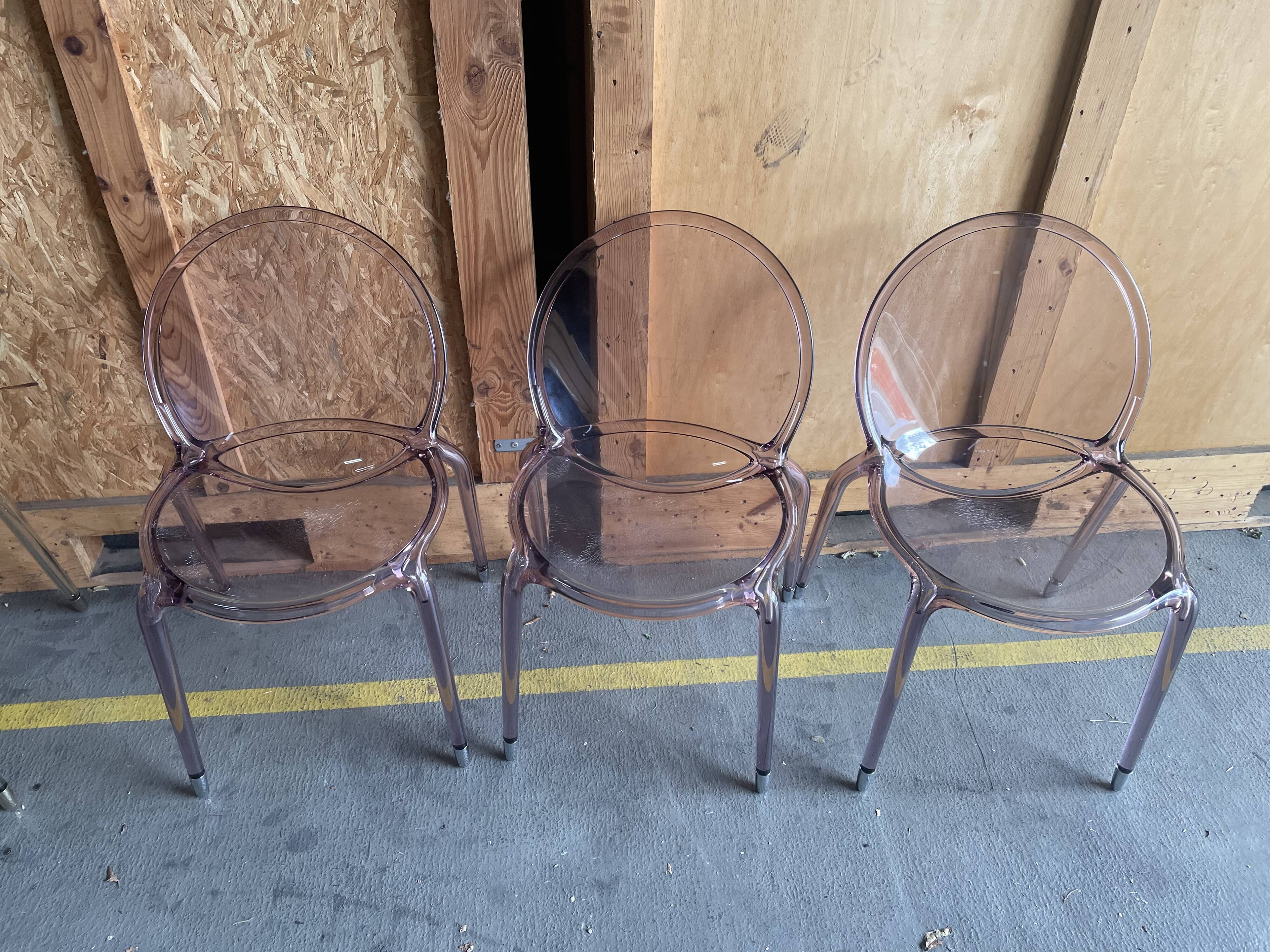 6 loop crystal & emerald chairs – roche bobois – cédric ragot