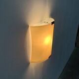 Postmodern vintage Italian glass wall lamp by Lucitalia, 1970s.