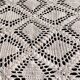 White cotton bedspread - sofa throw with geometric patterns