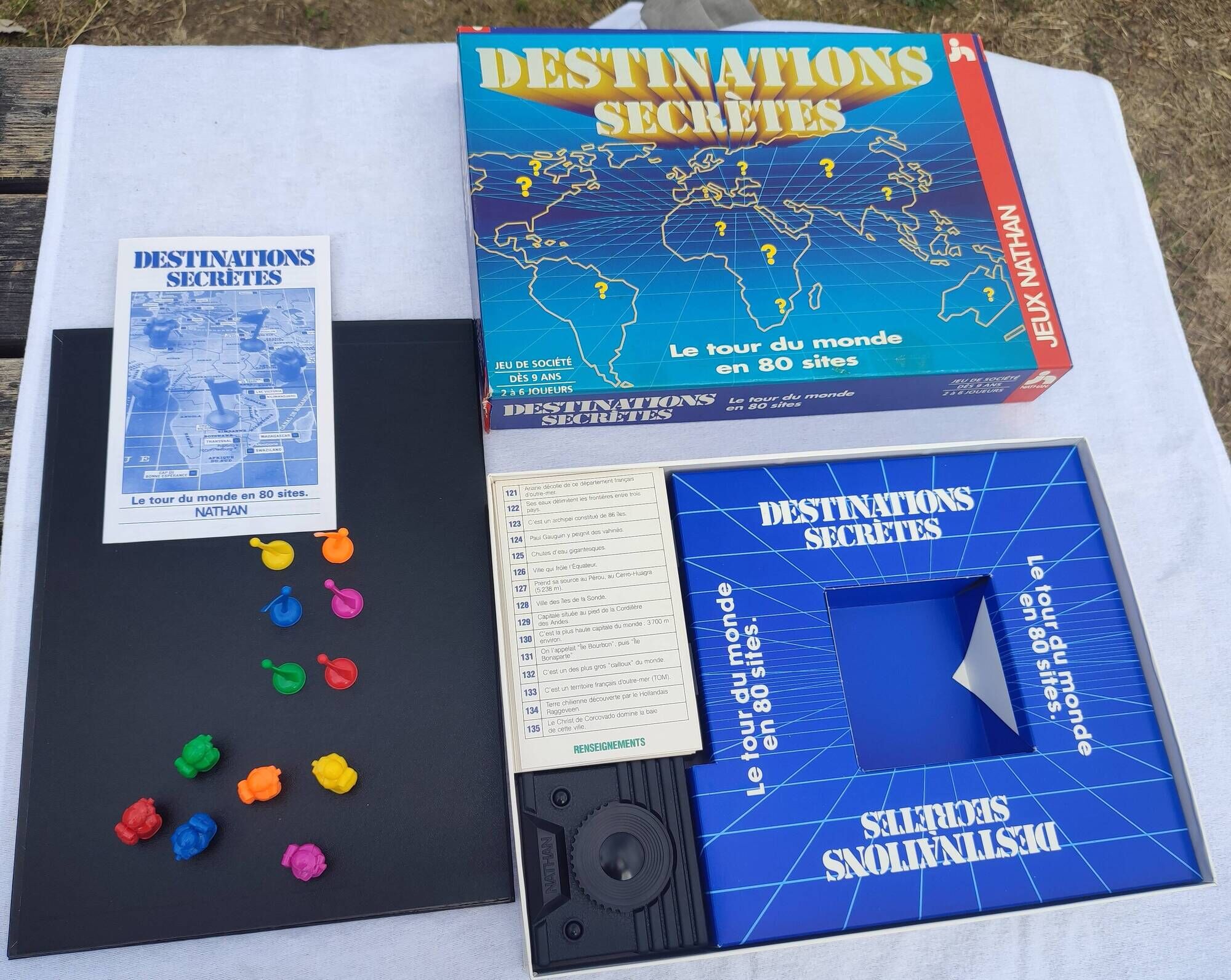 Vintage board game Secret Destinations Nathan Complete 1986