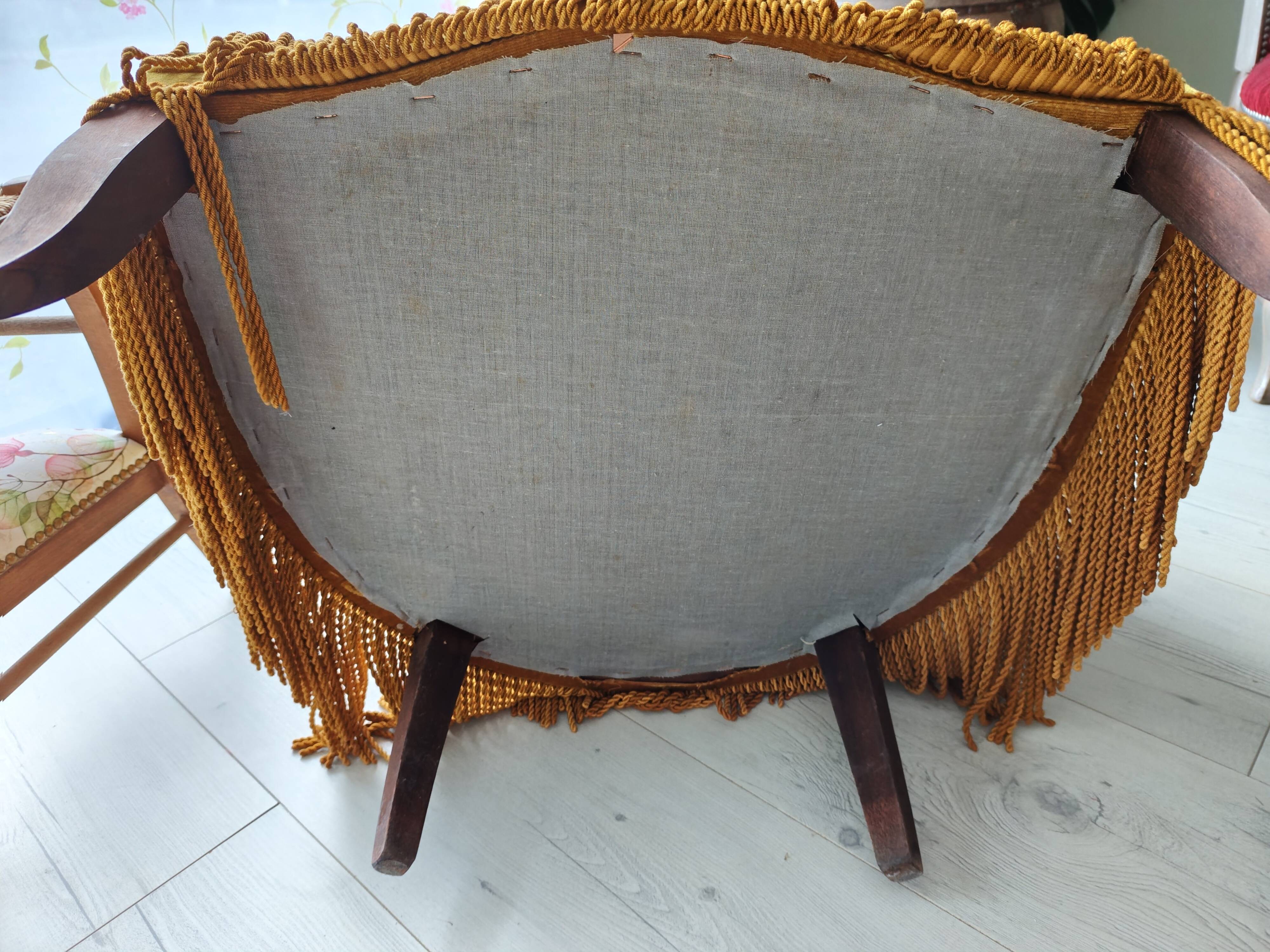 Vintage ochre armchair