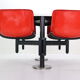 Osvaldo Borsani contemporary table and 4 build in chairs for Tecno, 1970s