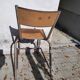 Lot of 6 vintage school chairs