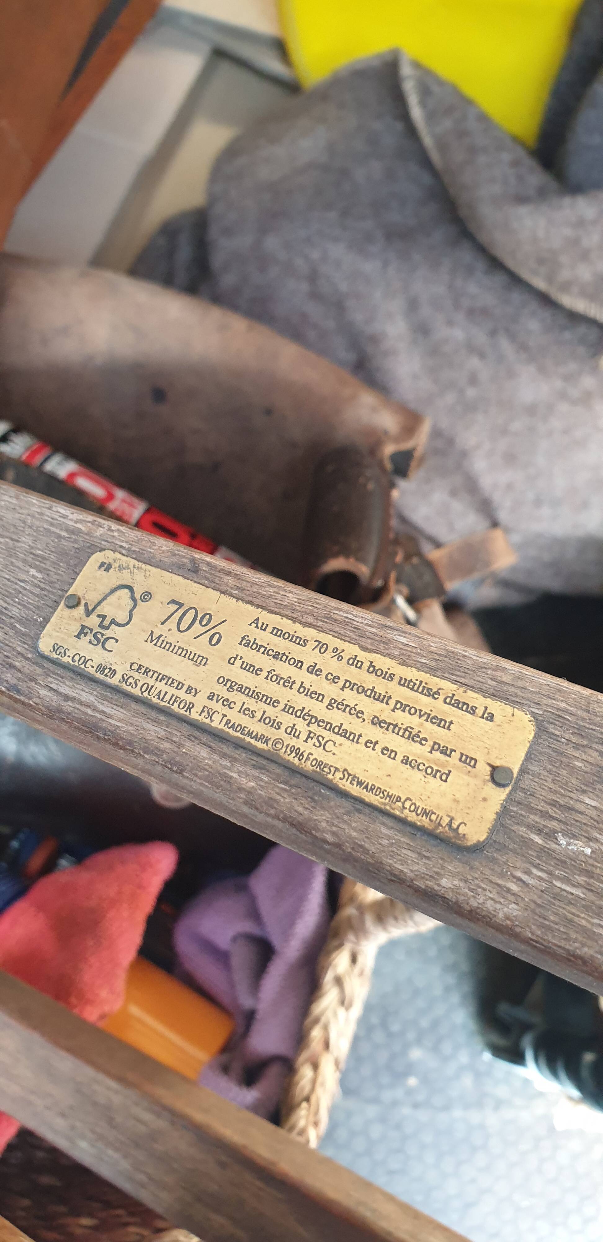 4 teak garden chairs