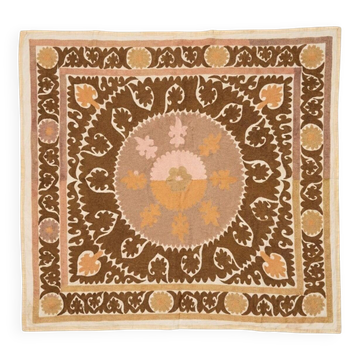 Vintage hand-embroidered tablecloth 150x163 cm