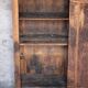 Antique wooden cabinet with 1 door, storage unit, bonnetière, kitchen furniture.