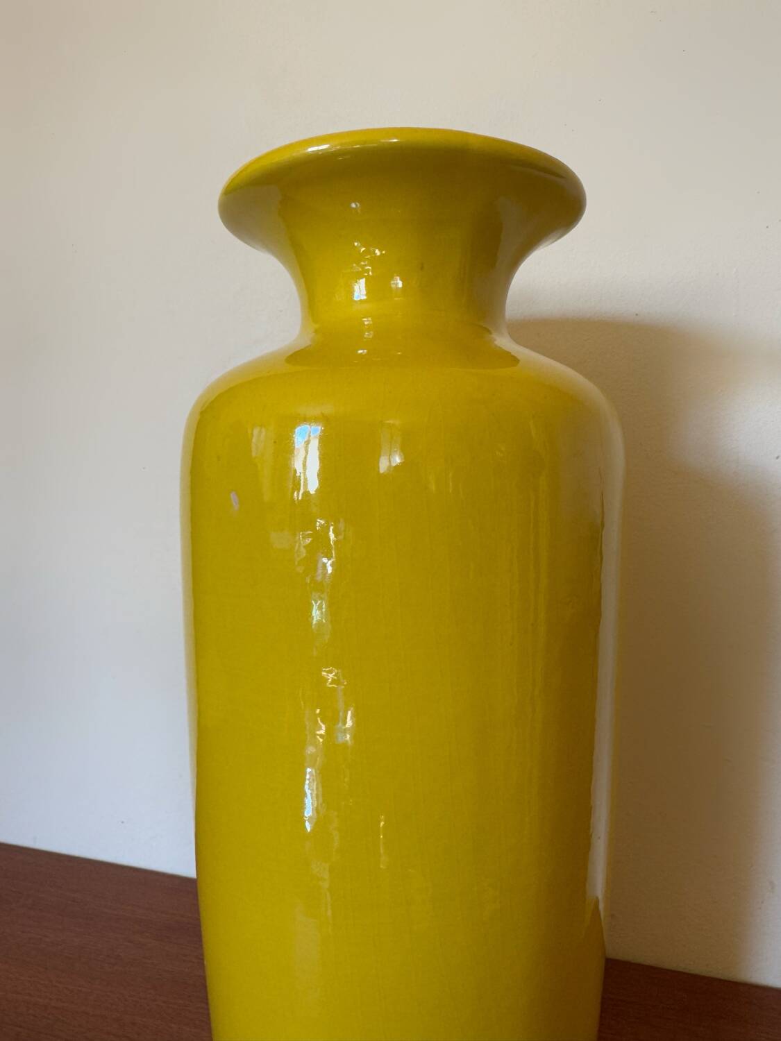 Large yellow vase West Germany 70s