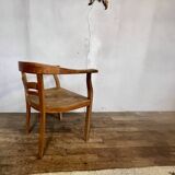 Vintage beech armchair