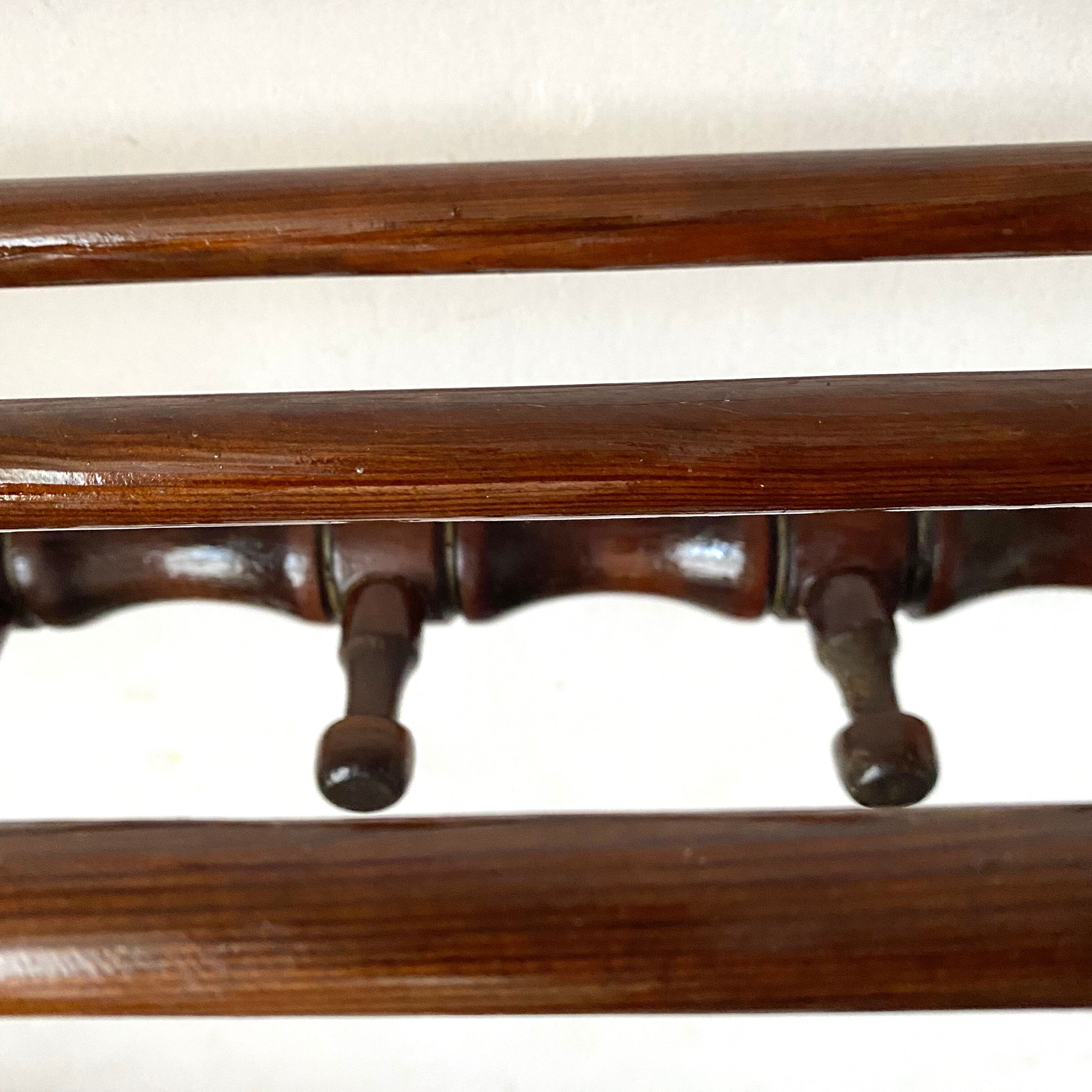 Vintage wall coat rack