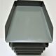 Two vintage lacquered steel desk sorters