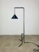 Tripod reading lamp, wrought iron, industrial style, handmade.