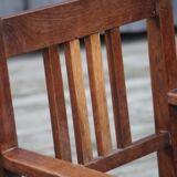 Chair Reconstruction solid oak France 1950