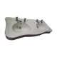 Double sink on spindle feet