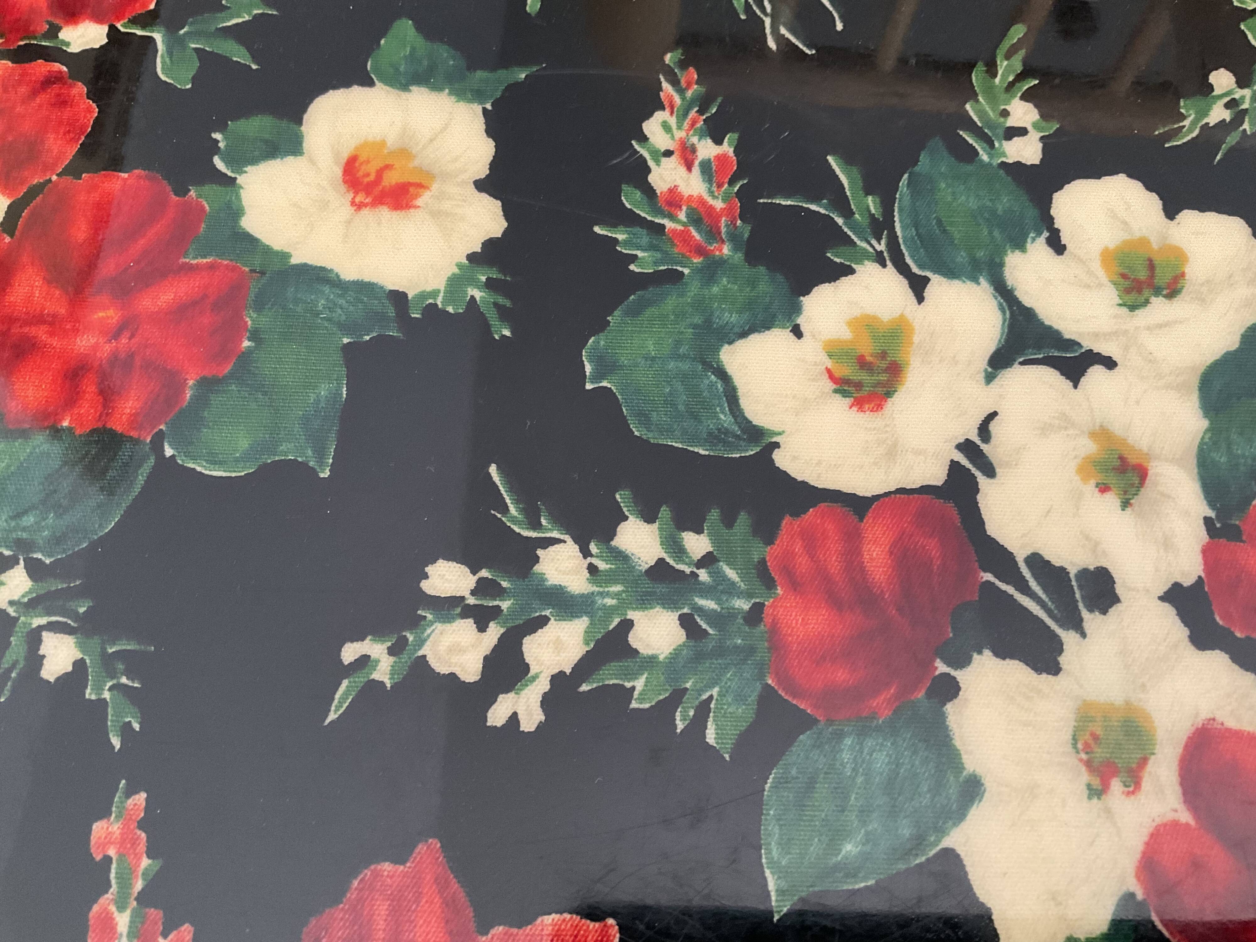 Formica top, floral motif, 50s.
