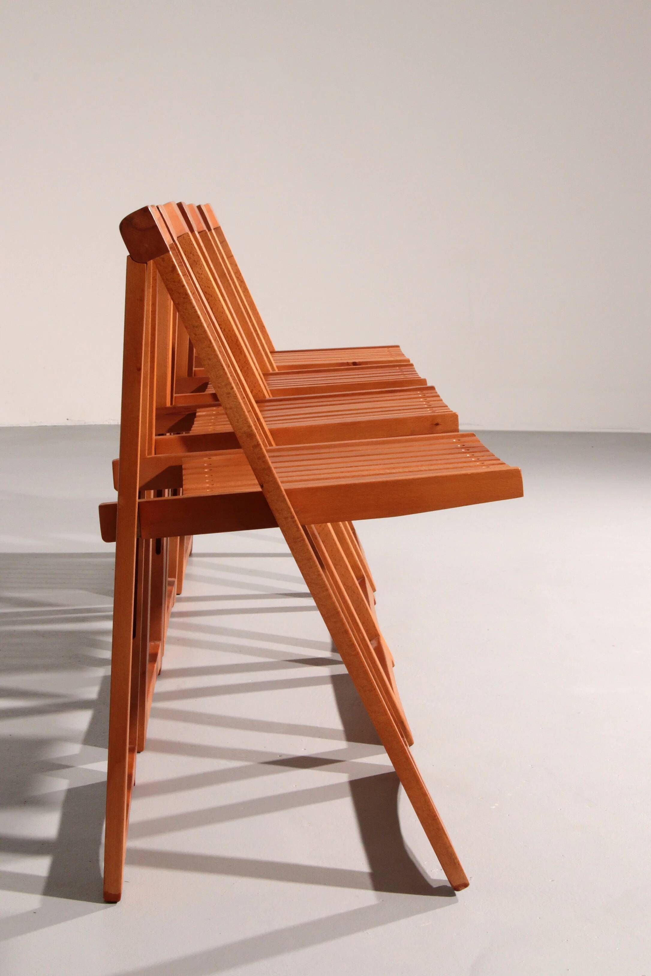 Chaises Trieste par Aldo Jacober pour Alberto Bazzani, années 1960.