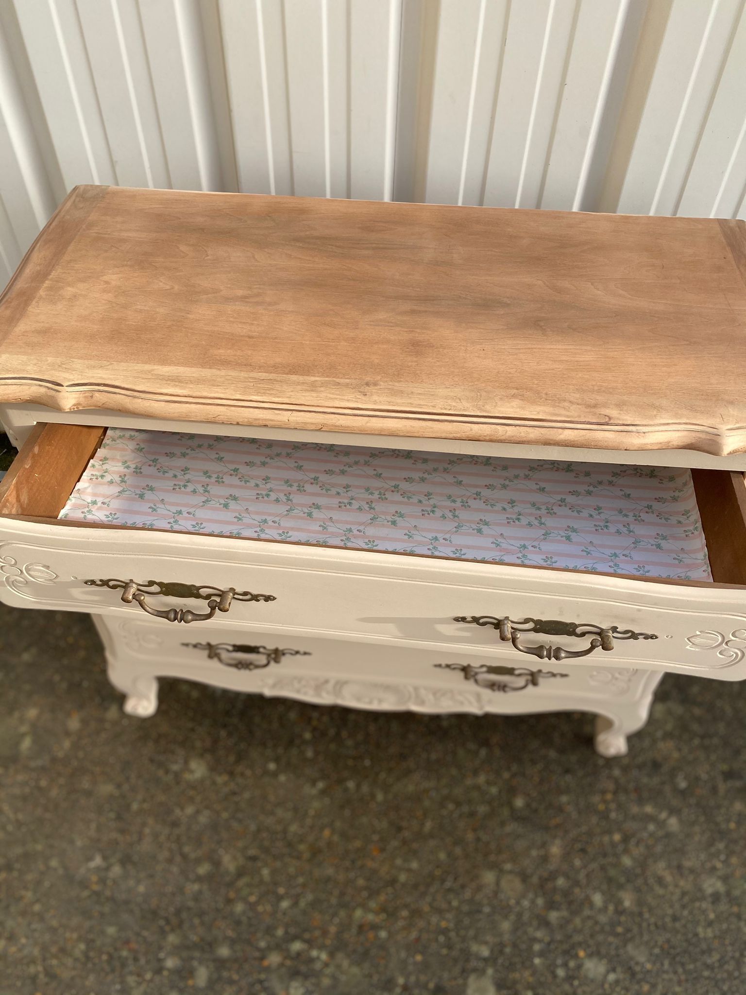 Dresser style Louis XV old painted