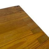 Vintage side table Ate van Apeldoorn Pine wood 1970s Dutch Design