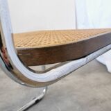 Vintage Cesca Cane Chair: 1970s Italian Mid-Century Modern Dining Office Ch
