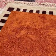 Beni Ouarain Moroccan rug orange terracotta 300x200 cm