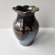 Glazed ceramic vase, signed (signature to be identified)