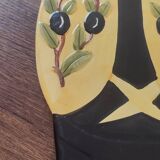 Ceramic cicada dish signed NEM