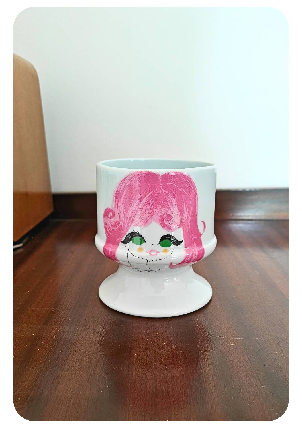 Cache pot vintage porcelaine de l'Aubrac