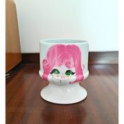 Cache pot vintage porcelaine de l'Aubrac