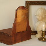 Coiffeuse psyché de table ancienne bois style art déco