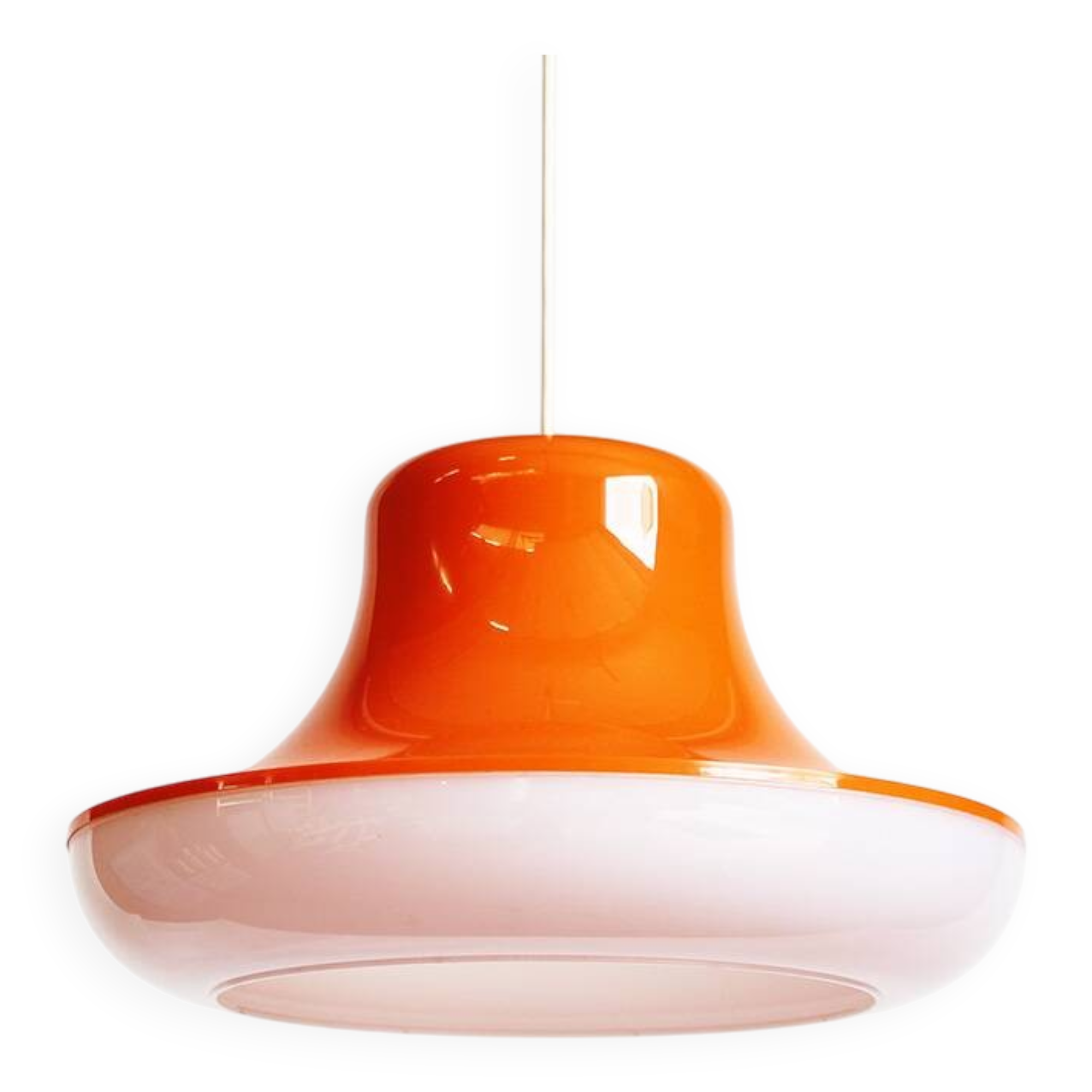 Spage Age Vintage Pop art pendant lamp by Massive, Belgium 1970's