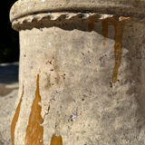 Ancient terracotta pottery jar