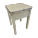 Tabouret de cirage vintage vert amande