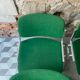 Set of 4 Green DSC106 Giancarlo Piretti chairs by Castelli