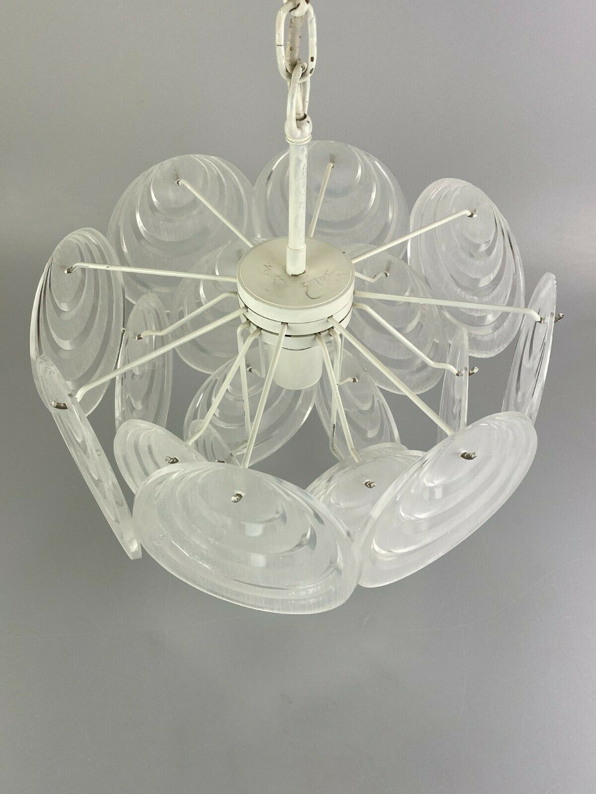 70s lamp light hanging lamp ceiling lamp space age design plastic 60s