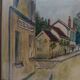 Aquarelle Marlotte signé J.Vauviou 1954