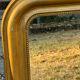 Large Louis-Philippe gilded mirror, mercury glass 76x104cm