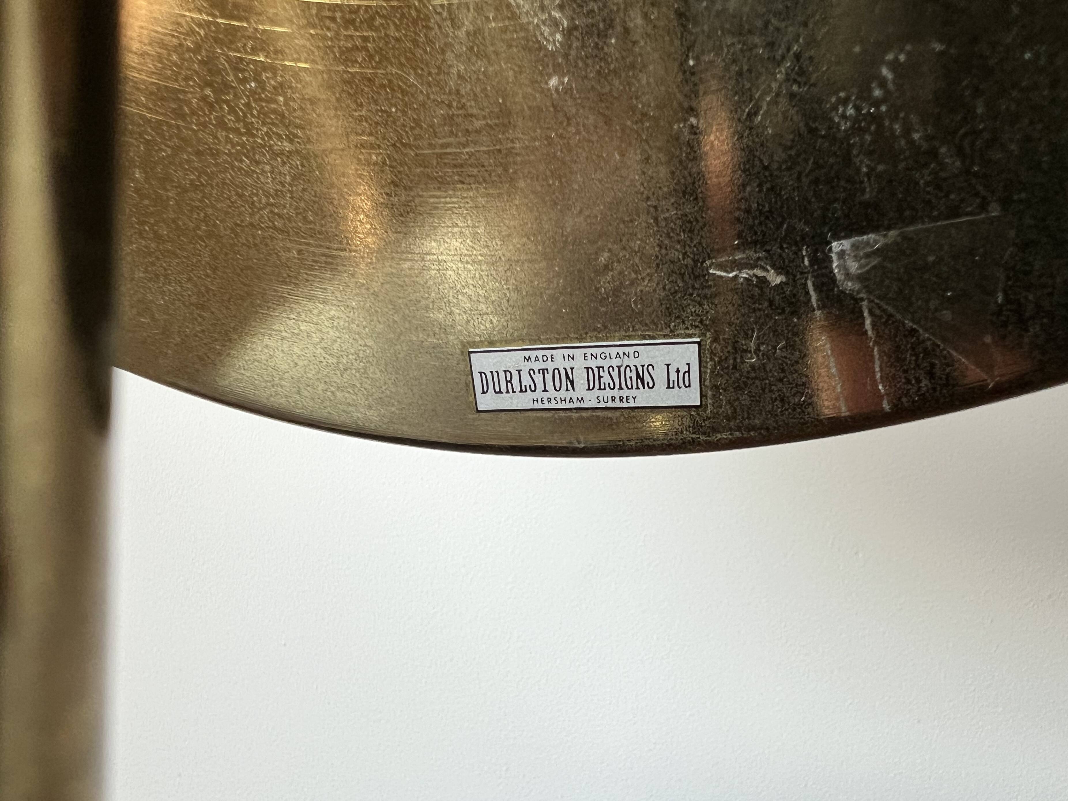 Mid century brass mirror by Durlston Designs, England 1960s