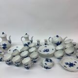 Set of Royal Copenhagen blue flower braided crockery