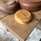 Ensemble de trois coupes en véritable bois d'olivier, fartisanaux, vintage