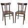 Ensemble de chaises en hêtre brun vintage, années 1950