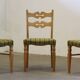 Chaises de salle à manger en chêne danois moderniste brutaliste des années 1960 dans le style de Henning Kjærnulf.
