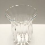 Transparent Murano Glass Vase by Moretti and Nason, Labeled, Italy 1990s
